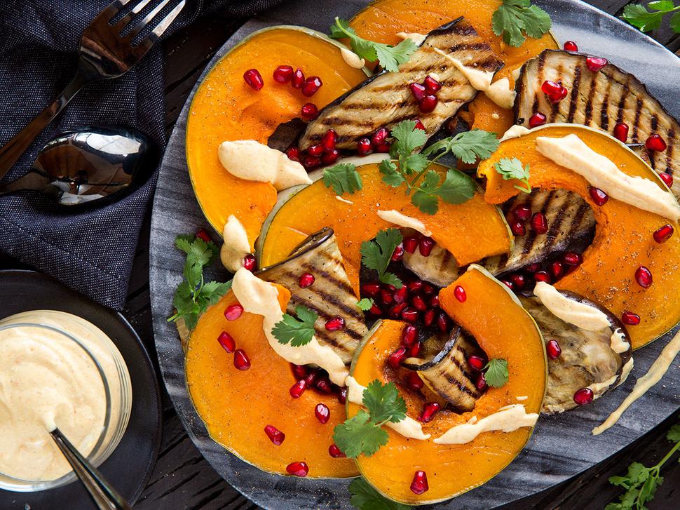 Roast Pumpkin Recipe With Curried Greek Yoghurt - Viva