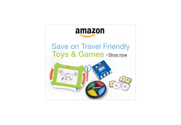 Travel Friendly Toys & Games from Amazon