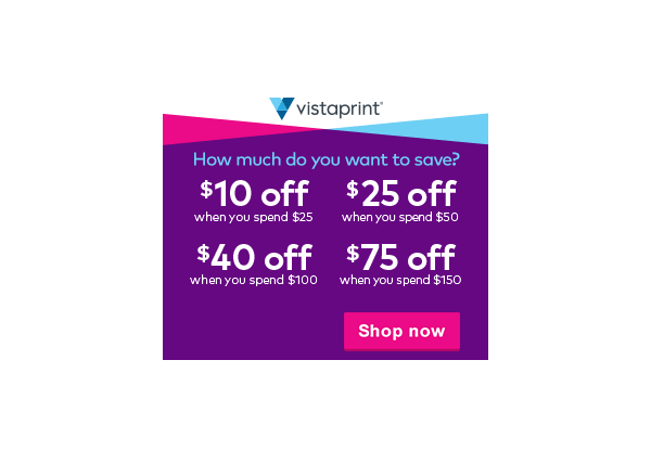 3 Days Only - Buy More, Save More with Vistaprint