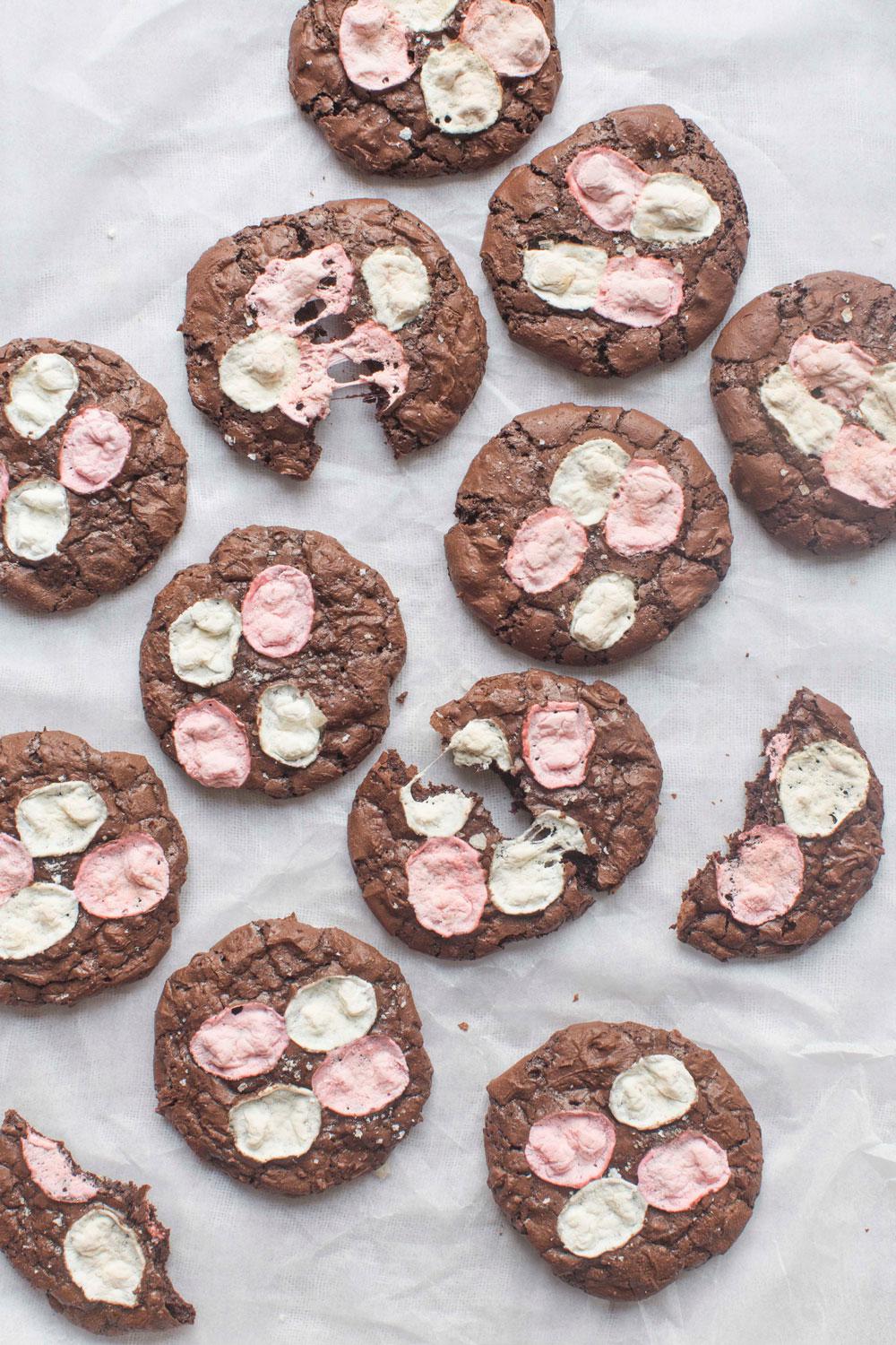 Fudgy Rocky Road Cookies Recipe - Viva