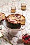 White Chocolate, Ricotta & Berry Ripple Cheesecake