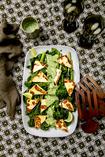 Rocket Cream Makes This Halloumi & Broccolini Salad A Stand-Out