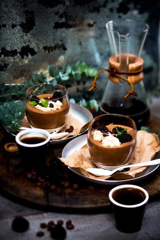 Chocolate Mousse Recipe with Coffee Mascarpone - Viva