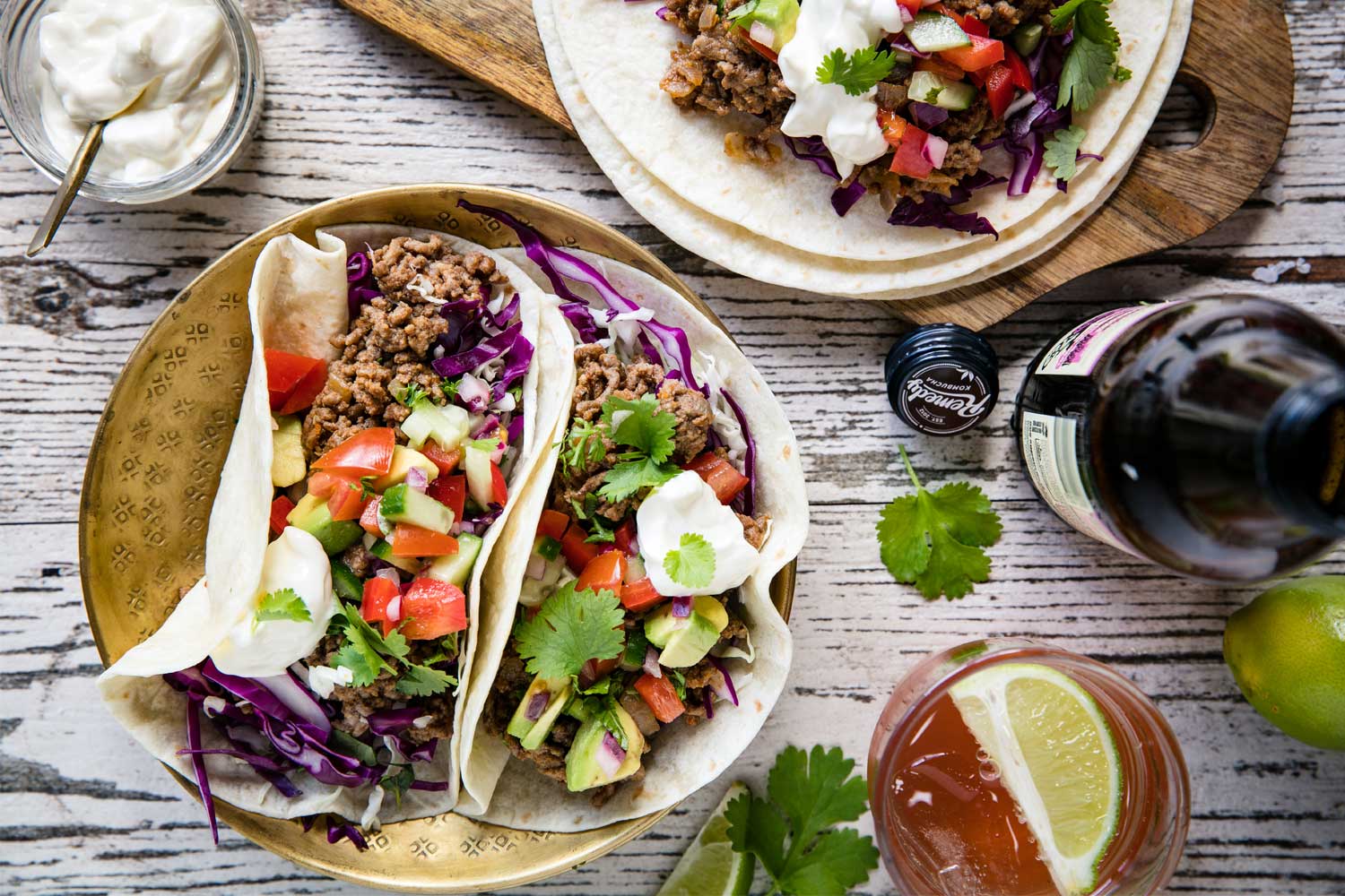 Soft Beef Mince Tacos With Fresh Salsa Viva
