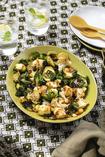 A Highly Satisfying Brussels Sprout & Cauliflower Salad With Miso Glaze