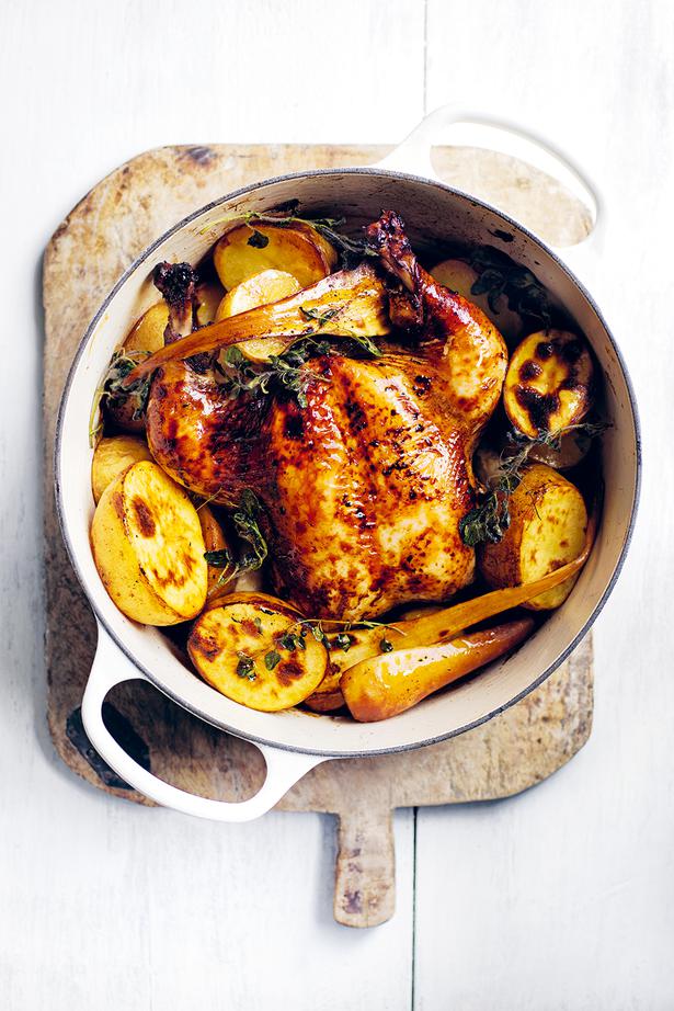 Donna Hay's Balsamic Pot Roast Chicken - Viva